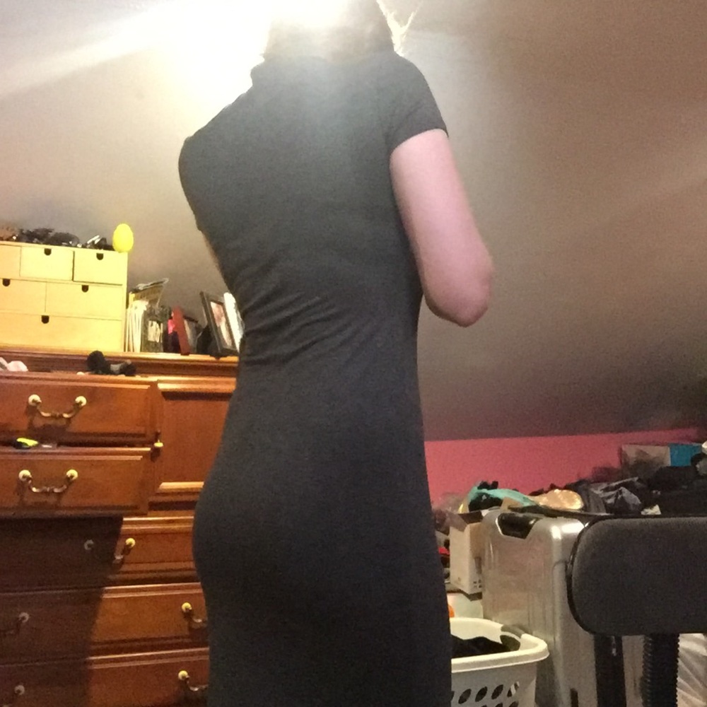 Charcoal body con dress - Picture 6 of 6